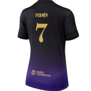 Koszulka piłkarska Barcelona Fermin Lopez #7 Koszulka Wyjazdowej damskie 2026-27 Krótki Rękaw Koszulka piłkarska Barcelona Fermin Lopez #7 Koszulka Wyjazdowej damskie 2026-27 Krótki Rękaw