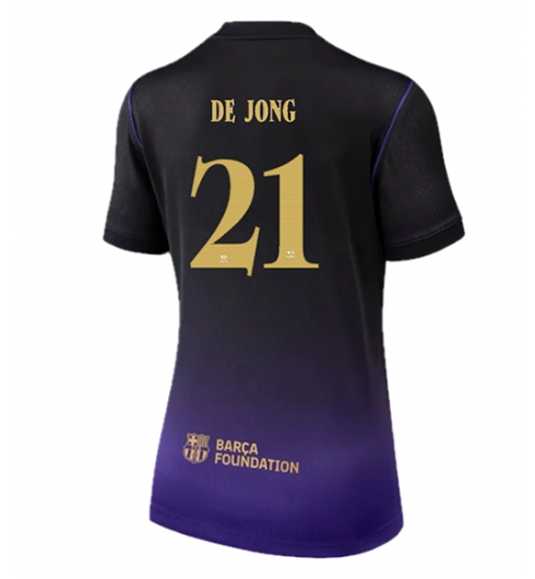 Koszulka piłkarska Barcelona Frenkie de Jong #21 Koszulka Wyjazdowej damskie 2026-27 Krótki Rękaw Koszulka piłkarska Barcelona Frenkie de Jong #21 Koszulka Wyjazdowej damskie 2026-27 Krótki Rękaw