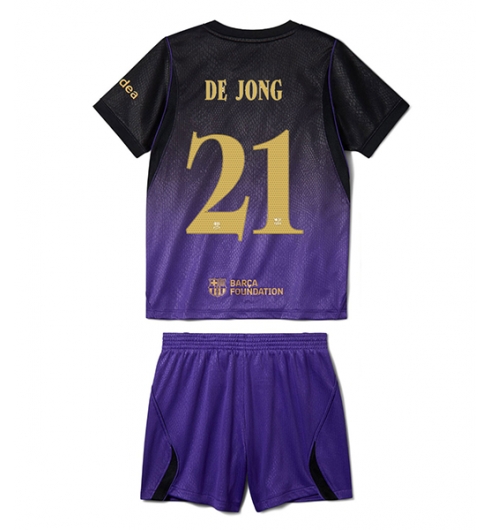Koszulka piłkarska Barcelona Frenkie de Jong #21 Koszulka Wyjazdowej dziecięce 2026-27 Krótki Rękaw (+ Krótkie spodenki) Koszulka piłkarska Barcelona Frenkie de Jong #21 Koszulka Wyjazdowej dziecięce 2026-27 Krótki Rękaw (+ Krótkie spodenki)