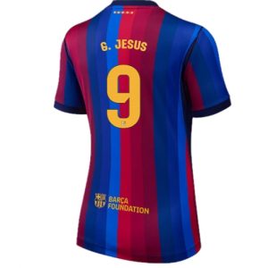 Koszulka piłkarska Barcelona Gabriel Jesus #9 Koszulka Podstawowej damskie 2026-27 Krótki Rękaw Koszulka piłkarska Barcelona Gabriel Jesus #9 Koszulka Podstawowej damskie 2026-27 Krótki Rękaw