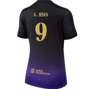 Koszulka piłkarska Barcelona Gabriel Jesus #9 Koszulka Wyjazdowej damskie 2026-27 Krótki Rękaw Koszulka piłkarska Barcelona Gabriel Jesus #9 Koszulka Wyjazdowej damskie 2026-27 Krótki Rękaw