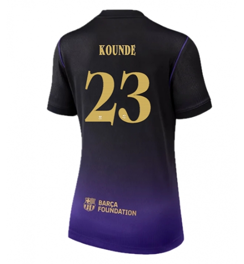 Koszulka piłkarska Barcelona Jules Kounde #23 Koszulka Wyjazdowej damskie 2026-27 Krótki Rękaw Koszulka piłkarska Barcelona Jules Kounde #23 Koszulka Wyjazdowej damskie 2026-27 Krótki Rękaw