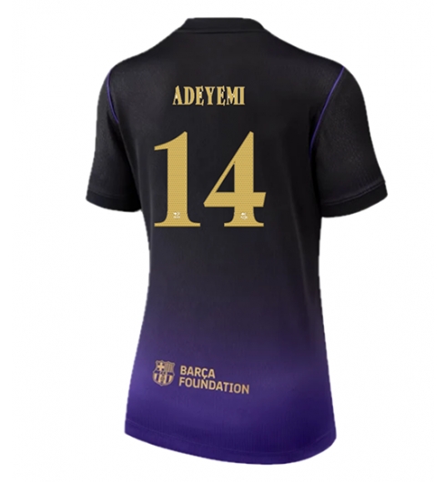 Koszulka piłkarska Barcelona Karim Adeyemi #14 Koszulka Wyjazdowej damskie 2026-27 Krótki Rękaw Koszulka piłkarska Barcelona Karim Adeyemi #14 Koszulka Wyjazdowej damskie 2026-27 Krótki Rękaw