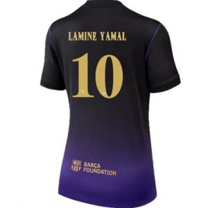 Koszulka piłkarska Barcelona Lamine Yamal #10 Koszulka Wyjazdowej damskie 2026-27 Krótki Rękaw Koszulka piłkarska Barcelona Lamine Yamal #10 Koszulka Wyjazdowej damskie 2026-27 Krótki Rękaw