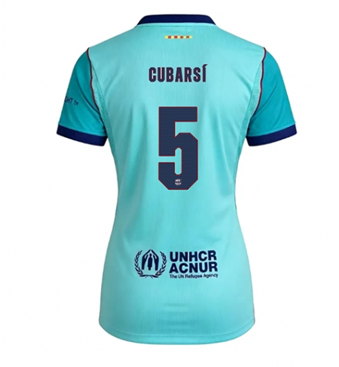 Koszulka piłkarska Barcelona Pau Cubarsi #5 Koszulka Trzeciej damskie 2026-27 Krótki Rękaw Koszulka piłkarska Barcelona Pau Cubarsi #5 Koszulka Trzeciej damskie 2026-27 Krótki Rękaw