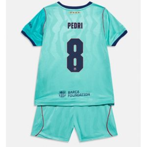 Koszulka piłkarska Barcelona Pedri Gonzalez #8 Koszulka Trzeciej dziecięce 2026-27 Krótki Rękaw (+ Krótkie spodenki)