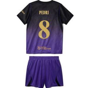 Koszulka piłkarska Barcelona Pedri Gonzalez #8 Koszulka Wyjazdowej dziecięce 2026-27 Krótki Rękaw (+ Krótkie spodenki)
