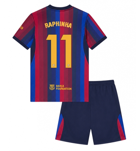 Koszulka piłkarska Barcelona Raphinha Belloli #11 Koszulka Podstawowej dziecięce 2026-27 Krótki Rękaw (+ Krótkie spodenki) Koszulka piłkarska Barcelona Raphinha Belloli #11 Koszulka Podstawowej dziecięce 2026-27 Krótki Rękaw (+ Krótkie spodenki)