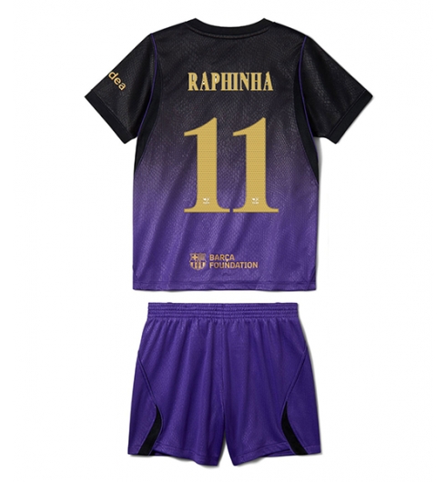 Koszulka piłkarska Barcelona Raphinha Belloli #11 Koszulka Wyjazdowej dziecięce 2026-27 Krótki Rękaw (+ Krótkie spodenki) Koszulka piłkarska Barcelona Raphinha Belloli #11 Koszulka Wyjazdowej dziecięce 2026-27 Krótki Rękaw (+ Krótkie spodenki)