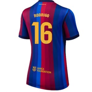 Koszulka piłkarska Barcelona Rodri Hernandez #16 Koszulka Podstawowej damskie 2026-27 Krótki Rękaw Koszulka piłkarska Barcelona Rodri Hernandez #16 Koszulka Podstawowej damskie 2026-27 Krótki Rękaw