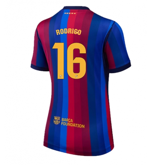Koszulka piłkarska Barcelona Rodri Hernandez #16 Koszulka Podstawowej damskie 2026-27 Krótki Rękaw Koszulka piłkarska Barcelona Rodri Hernandez #16 Koszulka Podstawowej damskie 2026-27 Krótki Rękaw