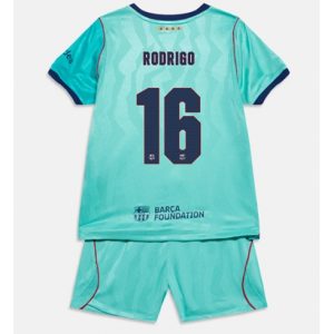 Koszulka piłkarska Barcelona Rodri Hernandez #16 Koszulka Trzeciej dziecięce 2026-27 Krótki Rękaw (+ Krótkie spodenki)