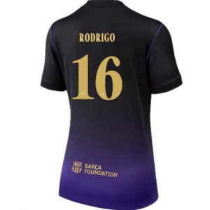 Koszulka piłkarska Barcelona Rodri Hernandez #16 Koszulka Wyjazdowej damskie 2026-27 Krótki Rękaw Koszulka piłkarska Barcelona Rodri Hernandez #16 Koszulka Wyjazdowej damskie 2026-27 Krótki Rękaw